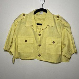 Vintage yellow crop top